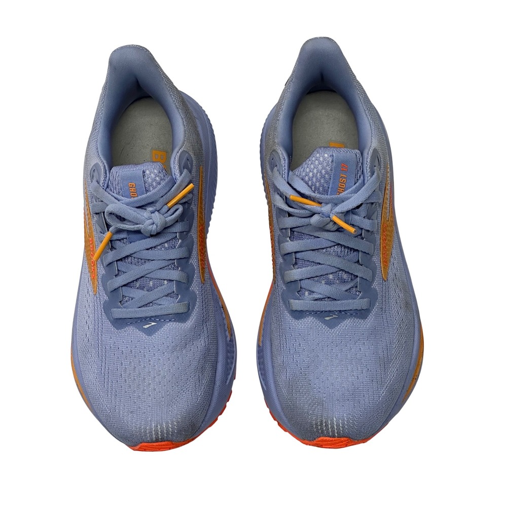 Brooks Ghost 17 Running Shoes Blue Orange Athletic Sneakers 6.5 Women